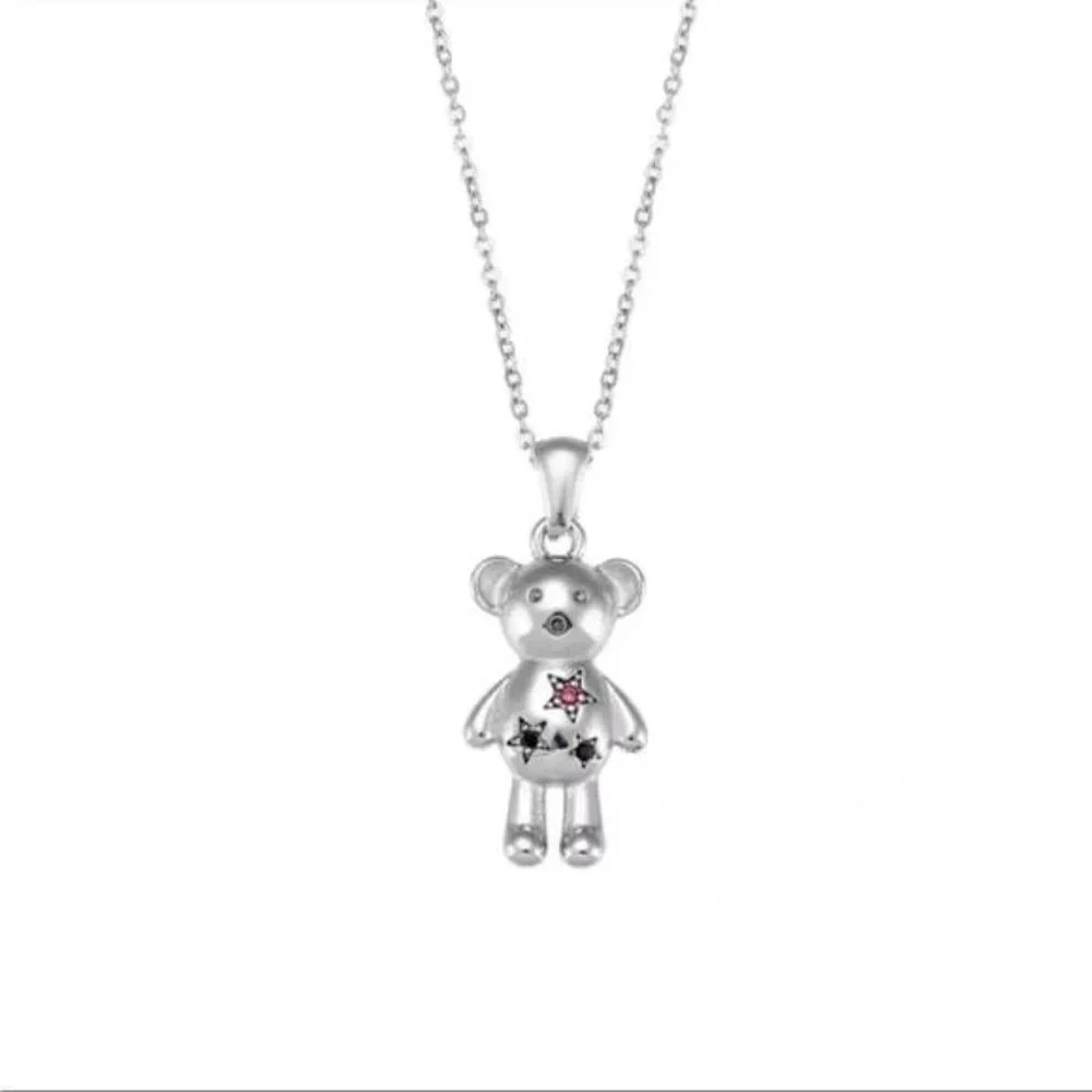NEW SILVER PENDANT CUTE BEAR NECKLACE, NICE NECKLACE, CUTE NECKLACE - Picture 2 of 4